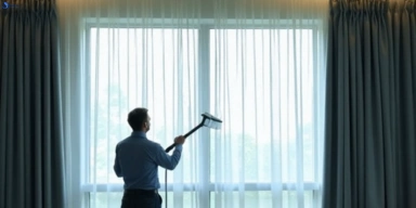 Commercial drapes cleaning service edens-landing hotels offices
